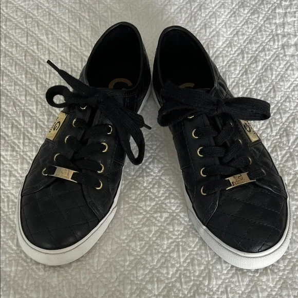Guess Black Quilted Women's Sneakers- size 7 - Picture 1 of 6